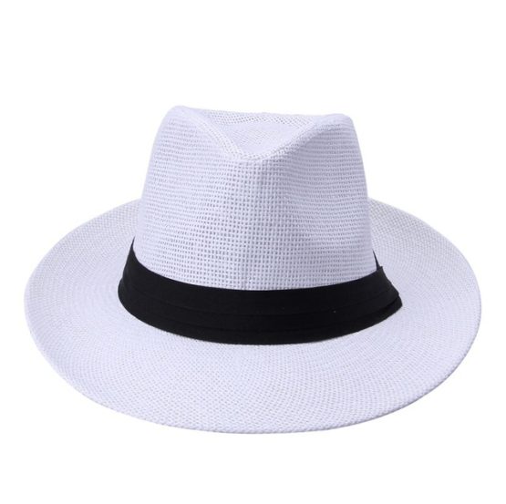 Summer straw hat white