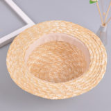 Girls straw hat inside
